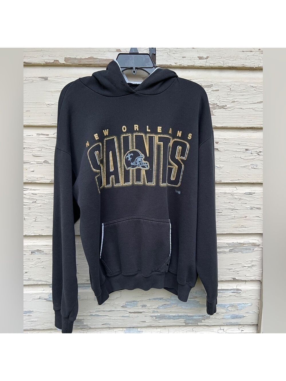 Vintage Front Row Salem Sportswear New Orleans Saints Pullover Hoodie Sweatshirt